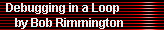 Debugging in a Loop